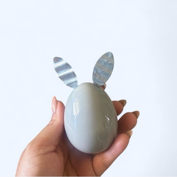 Gray Bunny Egg Decor - Picture 2 of 4